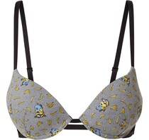 17 95 Euro U Minion Banana Gathered Deep V Vest Bra Underwear Female 70A70B75A75C80C