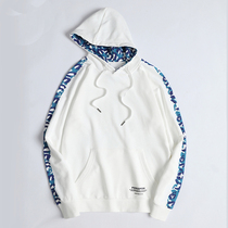 Spring and autumn ins pullover hooded sweater mens color picture fat loose fat plus size tooling tide coat