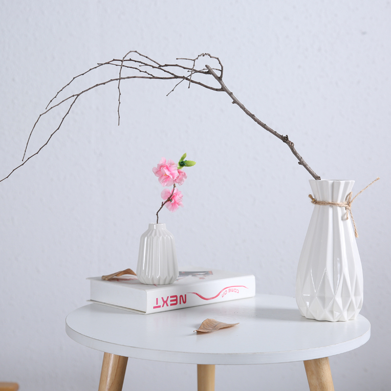 Dried flowers all over the sky star, ceramic vase furnishing articles ikea small white is pure and fresh and hydroponic flower implement the table sitting room place flowerpot