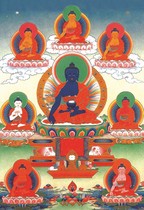 Tie-edge Buddha beautifully drugmaker Buddha Seven Buddha statue Buddha Dattva BodhisattBodhisattBodhisattva donka portrait photo-photographic paper double face plastic