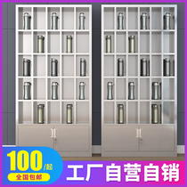 Factory stainless steel cup cabinet employees multi-cabinet cup cabinet placed cabinet cup shelf tea room storage cup cabinet