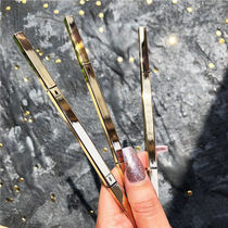 Small gold bar eyebrow small gold block ultra-fine head mesh red bursting with extremely fine natural solid new hands beginners lasting nature