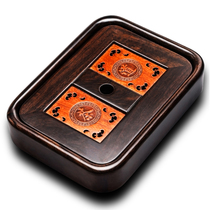 Simple small tea tray Water storage household dry-brewed tea Sea ebony solid wood tea table Tea tray Kung Fu tea set Office meeting guest