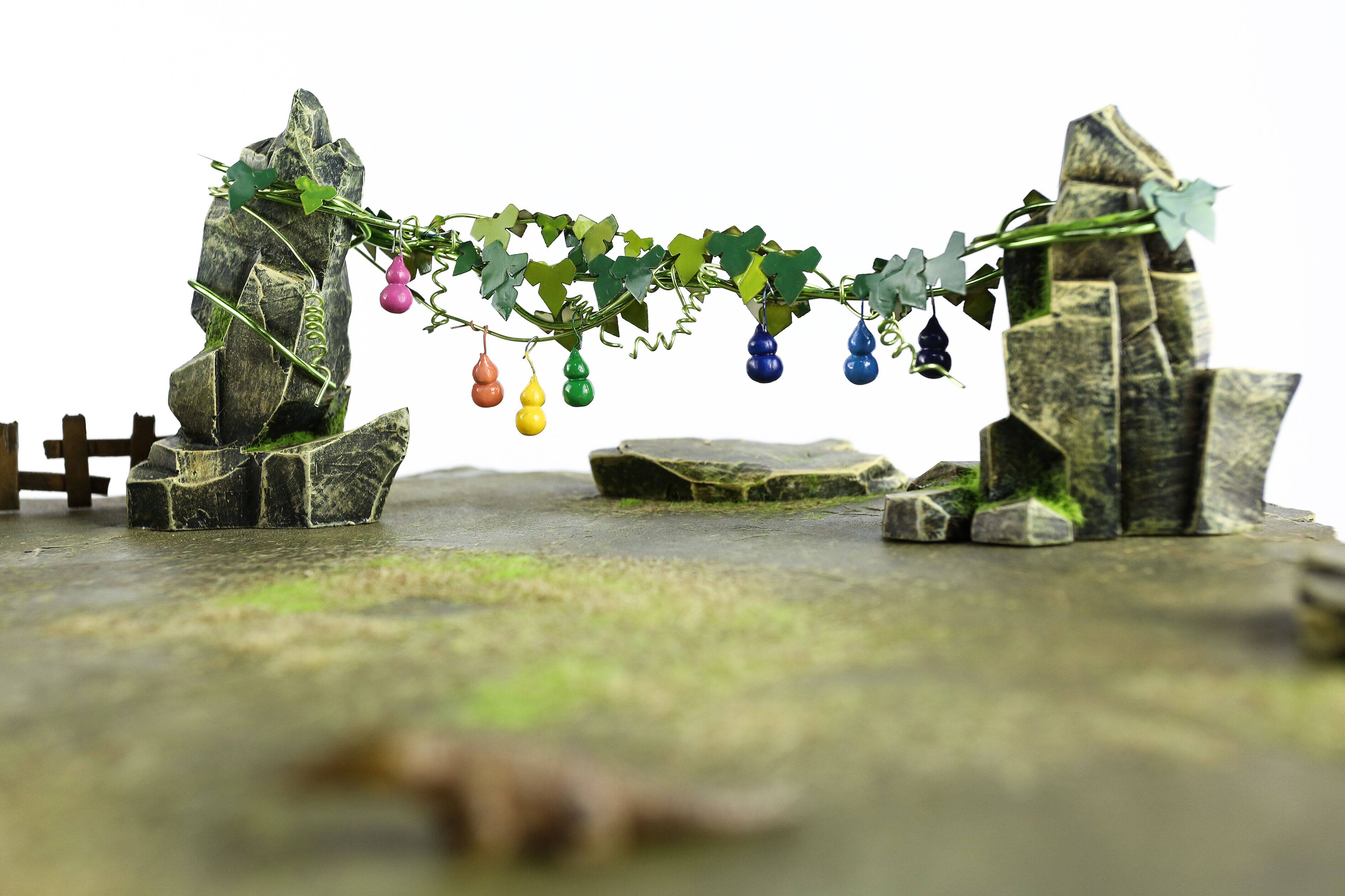 【神话馆】葫芦兄弟场景 葫芦娃场景 茅屋葫芦藤