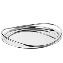 French Christofle transparent metal drag plate