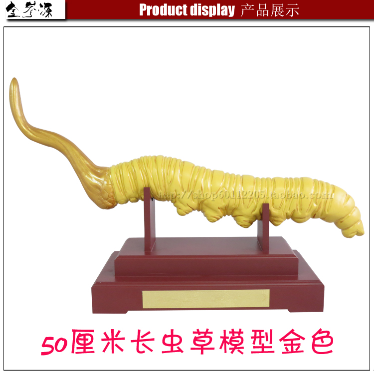 大型招财虫草仿真模型虫草工艺品开店摆件虫草台式仿真模型摆件_7折