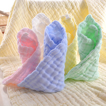 Gauze saliva towel Cotton baby face towel Newborn supplies Baby small square towel Childrens handkerchief handkerchief