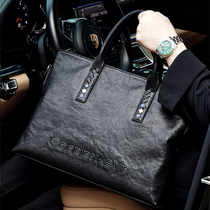 Cohnim Kevin Business Mens bag Hand bag horizontal leather shoulder crossbody bag casual mens briefcase