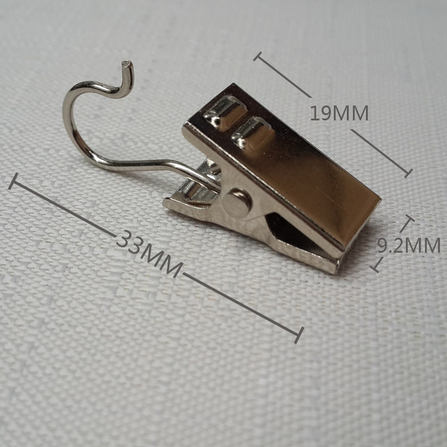 ການຂົນສົ່ງຟຣີພິເສດ hard stainless curtain clip ອາບນ້ໍາ curtain clip curtain hook ໂລຫະ clip ຂະຫນາດນ້ອຍ hook ສີ່ງ່າມ