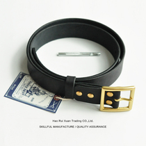 (DIP SAUCE)NARROW-EDGED COWHIDE VEGETABLE-TANNED LEATHER BELT ITALIAN HEAD layer COWHIDE BELT 4MM BRASS HEAD