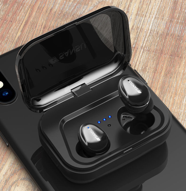 sansui/山水i17蓝牙耳机迷你超小vivo运动入耳式双耳通话无线耳机耳塞