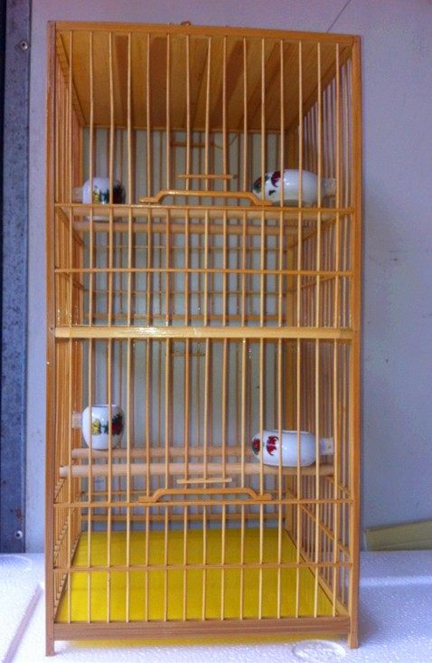 绣眼鸟笼 榫头双层绣眼鸟笼笼 连体笼8月30号刚到货 现货