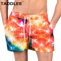 TADDLEE mens beach pants speed dry spa pants stir gas tide cards big code shorts seaside holiday mens style beach