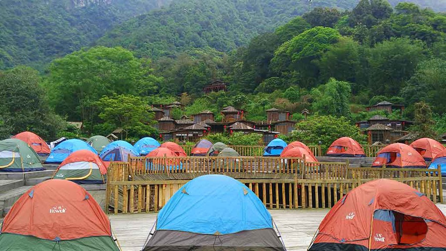 清远英德九州驿站天门沟树上温泉酒店 天门沟景区门票