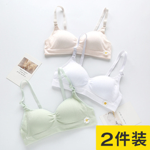 high school underwear wireless college student small chest push up bras thin Japanese seamless developmental girl bra