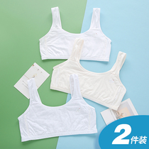 girl's underwear puberty vest girls' pure cotton 9-13 year old girls' junior high school students' bra