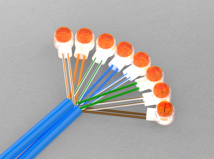 厂家直销k2接线子uy2接线子网络/电话接线子双刀 (100个一包)