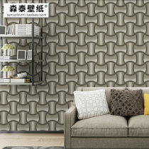 3D embossed geometric cylinder wallpaper ktv bedroom living room sofa TV background wall wallpaper