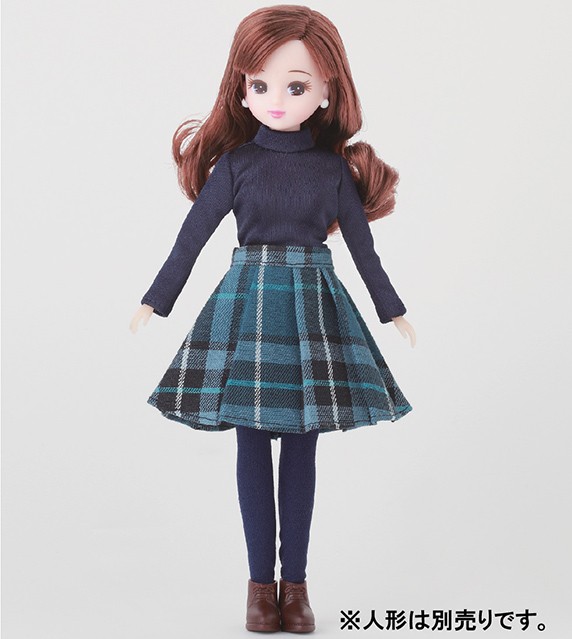 日本限定版限量licca丽嘉\/丽佳娃娃特别版绿色小洋裙\/冬大衣\/卫衣