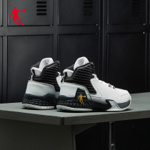 Jordan basketball shoes mens high top 2022 summer new leather face warm sneakers wear-resistant student combat sneakers