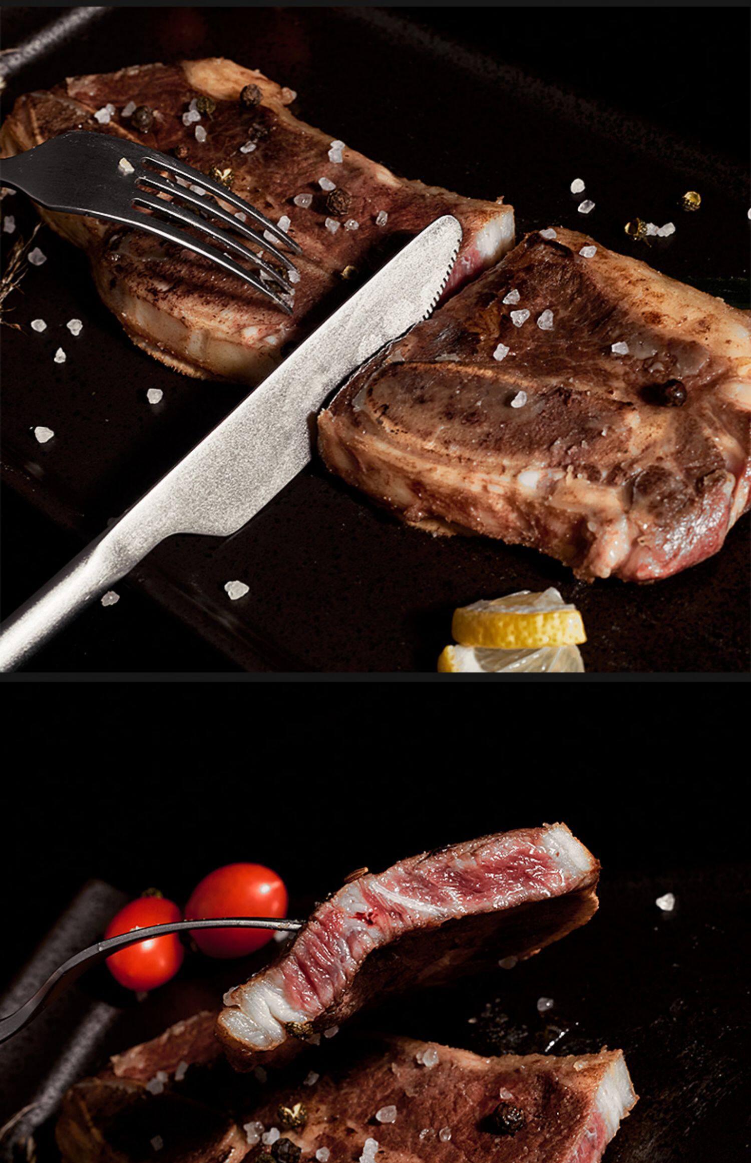 澳洲安格斯雪花牛仔骨500g冷冻原切