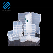 A variety of transparent plastic boxes Luya bait box storage box Detachable fish hook fishing line box Parts and accessories storage box