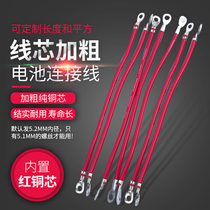 2 square pure copper electric vehicle battery cable 4 square high temperature resistant fireproof wire tricycle battery cable 20 cm