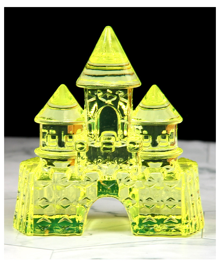 超大号宝石儿童塑料玩具城堡水晶摆件男女孩圣诞礼物亚克力奖励品