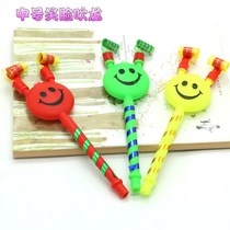 Childrens Toys Laughs Face Blow Dragon Blow Whistles Creative Whistleblowing Toy Birthday Party Boogey Toy Presents