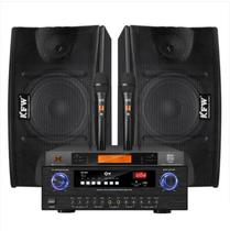 Kai Floating Frog KFW KTV-250 Home KTV Acoustics Suit Professional Speaker Conference Sound Card Pack Power