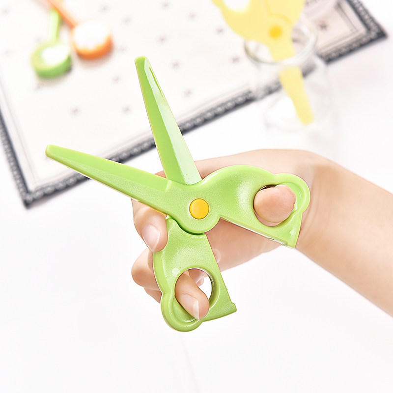 儿童安全剪刀学生幼儿园用手工剪纸剪刀 塑料包边不伤手文具用品