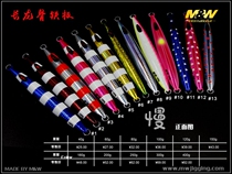 MW new long strip keel iron plate bait deep sea South oil Xisha Taiwan sea fishing iron speed sinking fast pumping slow iron plate