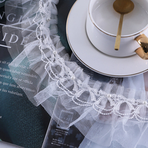 Curtain Standing Side Holding Pillow Sofa Decoration Webbing Webbing Embroidered Material Splicing Water Soluble Flowers White Lace Lace M-30