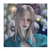 (FEL WIGS) (Modeling style)Two-dimensional mid-point wig BJD DD 1 3 Korean heat-resistant wire