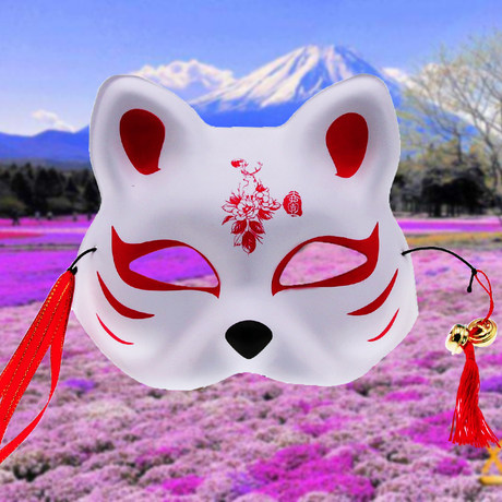Cute cat face mask Chinese style mask cat model vibrato little fox selfie COS mask Hanfu with tassels Cute cat face mask Chinese style mask cat model vibrato little fox selfie COS mask Hanfu with tassels