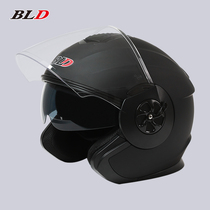 Bailide electric car helmet men and women winter warm battery car Four Seasons universal semi-helmet gray full helmet safety head hat