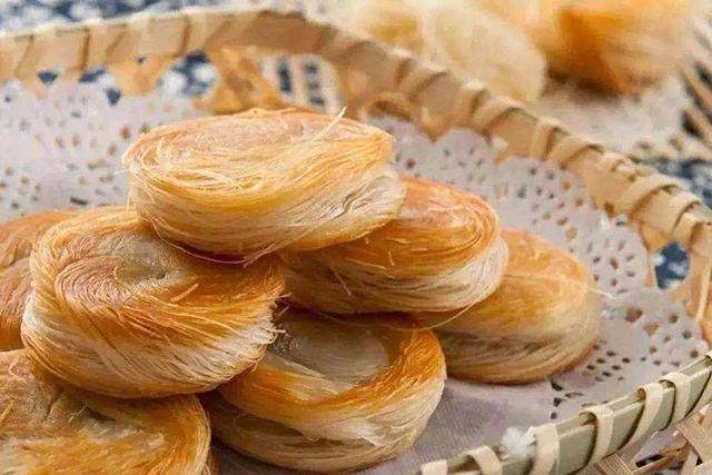 金丝饼新做法,1碗面粉做一盘,黄金酥脆