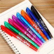 Color Erasable Gel Pen hot black students use blue candy color refill Black 0 5 Black to take notes