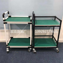 Workshop turnover trolley Electrostatic shelf assembly line material fence Lean tube trolley custom factory direct sales