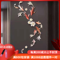 Restaurant wall decoration Nordic light luxury bedroom 3D stereo creative living room wall background wall Modern simple relief