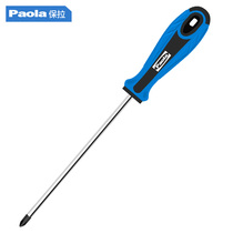 Paula high quality vanadium steel strong magnetic phillips screwdriver 5*150mm two-color rubber and plastic handle screwdriver 1527