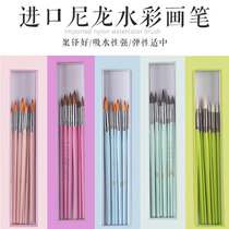 Watercolor Brush Pro Tool Set Nylon Hair Animal Hair Round Head Gouache Wash Beginner Fine Art Painting