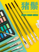 Xie De Tang Xie De Tang 515 green rod bristle brush single set acrylic gouache watercolor bristle oil brush