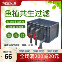 Marsh Filter Box Homemade Turtle Fish Tank Pool Eco Filtration System Turnover Box Filter Box Cycle Oxygenated Bacon