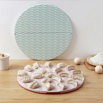 Household foldable dumpling curtain Plastic single-layer cover pad Dumpling placemat cover curtain cover pad thickened tray for dumplings