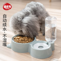 Dog bowls dogs small and medium canines Cat Bowls automatic kitty Drinking water Drinking pots Stainless Steel Double Bowls Pet Supplies