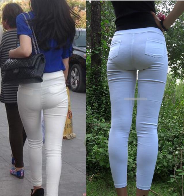 微透的原因,但是里面内内的颜色,款式,花纹也被展露无遗,很是让人尴尬