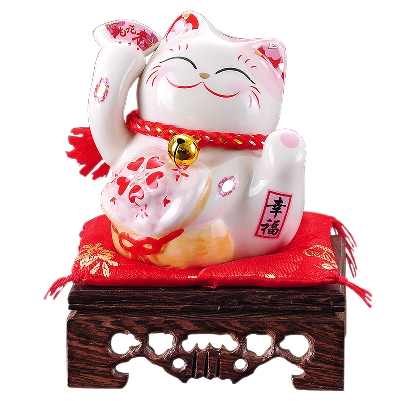 Plutus cat furnishing articles Japan ceramic saving money piggy bank mini car desk act the role ofing is tasted Chinese valentine 's day gift