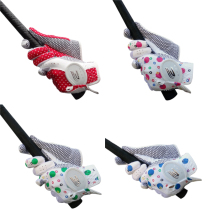 Han single golf gloves golf gloves for teenagers and children hands Super fiber dispensing non-slip wear-resistant breathable elasticity