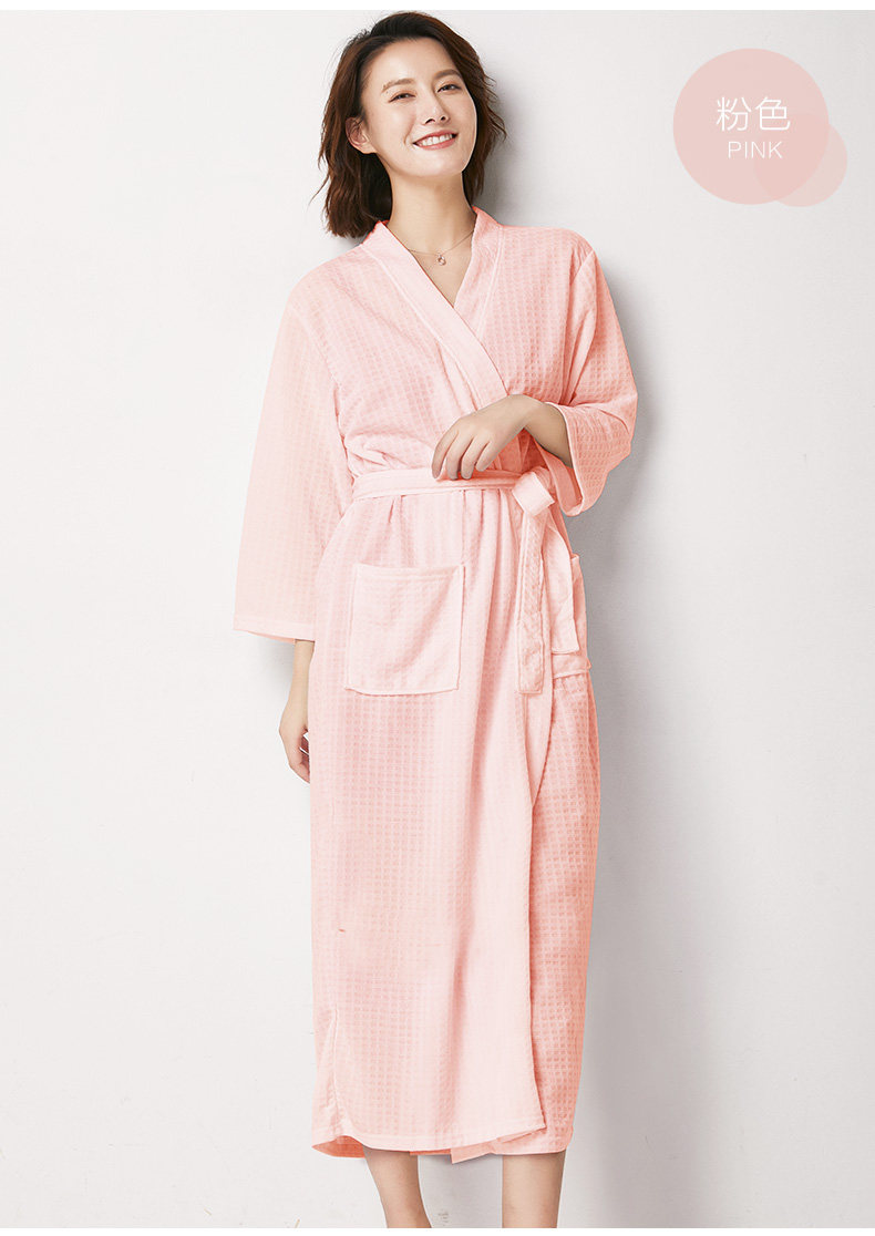 性感睡袍女春秋大码酒店毛巾浴袍情侣款一对夏季薄款睡衣长款浴衣